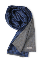 Premium Wool Men´s Scarf Herringbone & Check