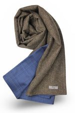 Premium Wool Men´s Scarf Herringbone & Check