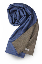 Premium Wool Men´s Scarf Herringbone & Check