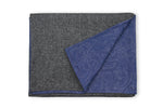 Herringbone Men´s Scarf with blue Jacquard