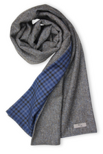 Premium Wool Men´s Scarf Herringbone & Check