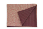 Wool Men´s Scarf Stripes with Paisley Print on Cotton