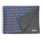 Premium Tweed Wool Men´s Scarf with Print on Cotton  Silk