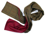 Wool Check Men´s Scarf and Cotton
