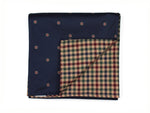 Premium Wool Check and printed Cotton Men´s Scarf, small