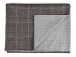 Premium Wool Prince of Wales Check and printed Cotton Men´s Scarf