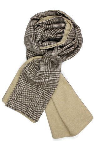 Cashmere Men´s Scarf with Paisley Print on Cotton & Silk – Gregscarf