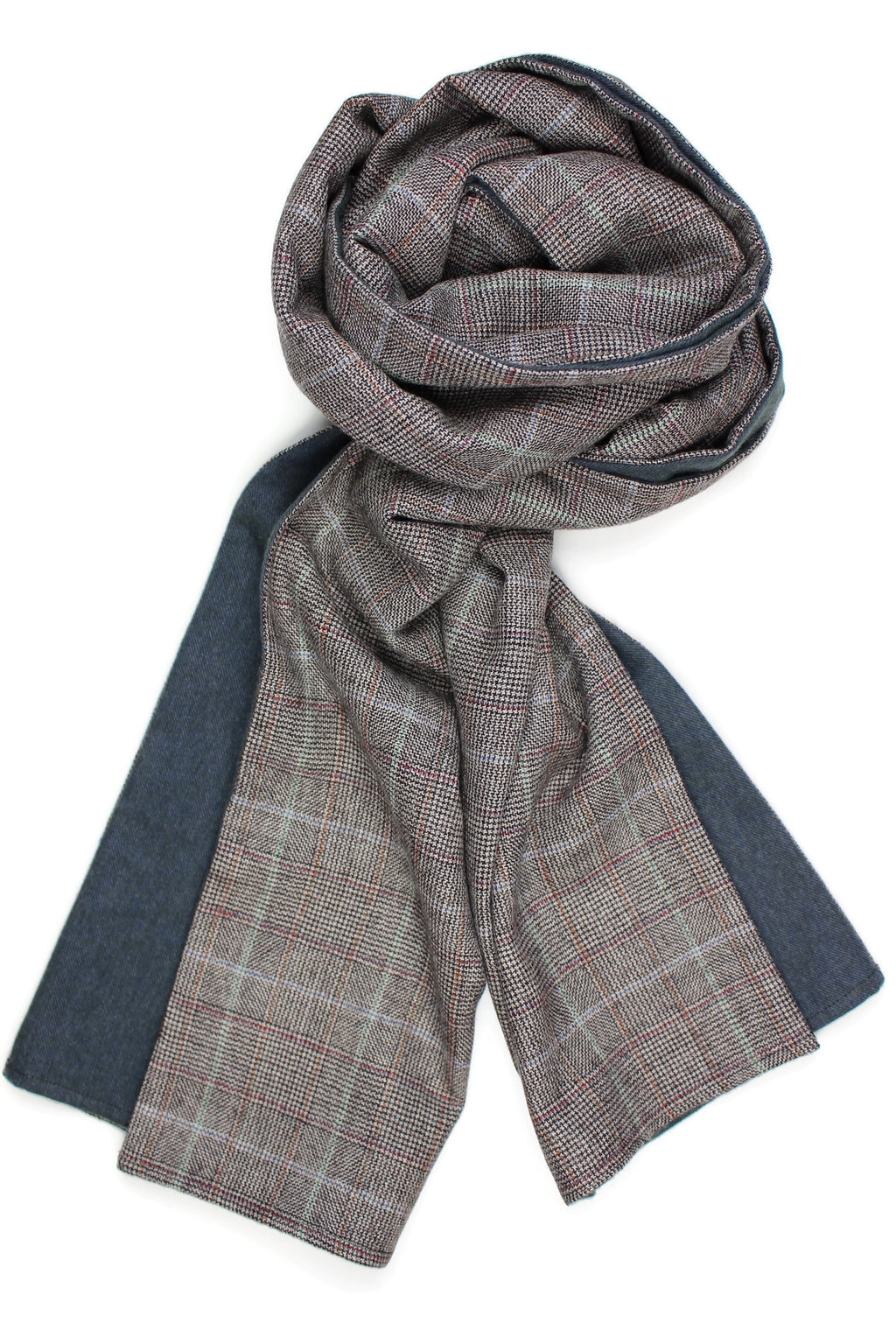 Premium Wool Prince of Wales Check and soft Cotton Men´s Scarf