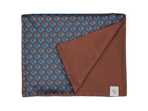 Pure Cotton Men´s Scarf with Geometric Print